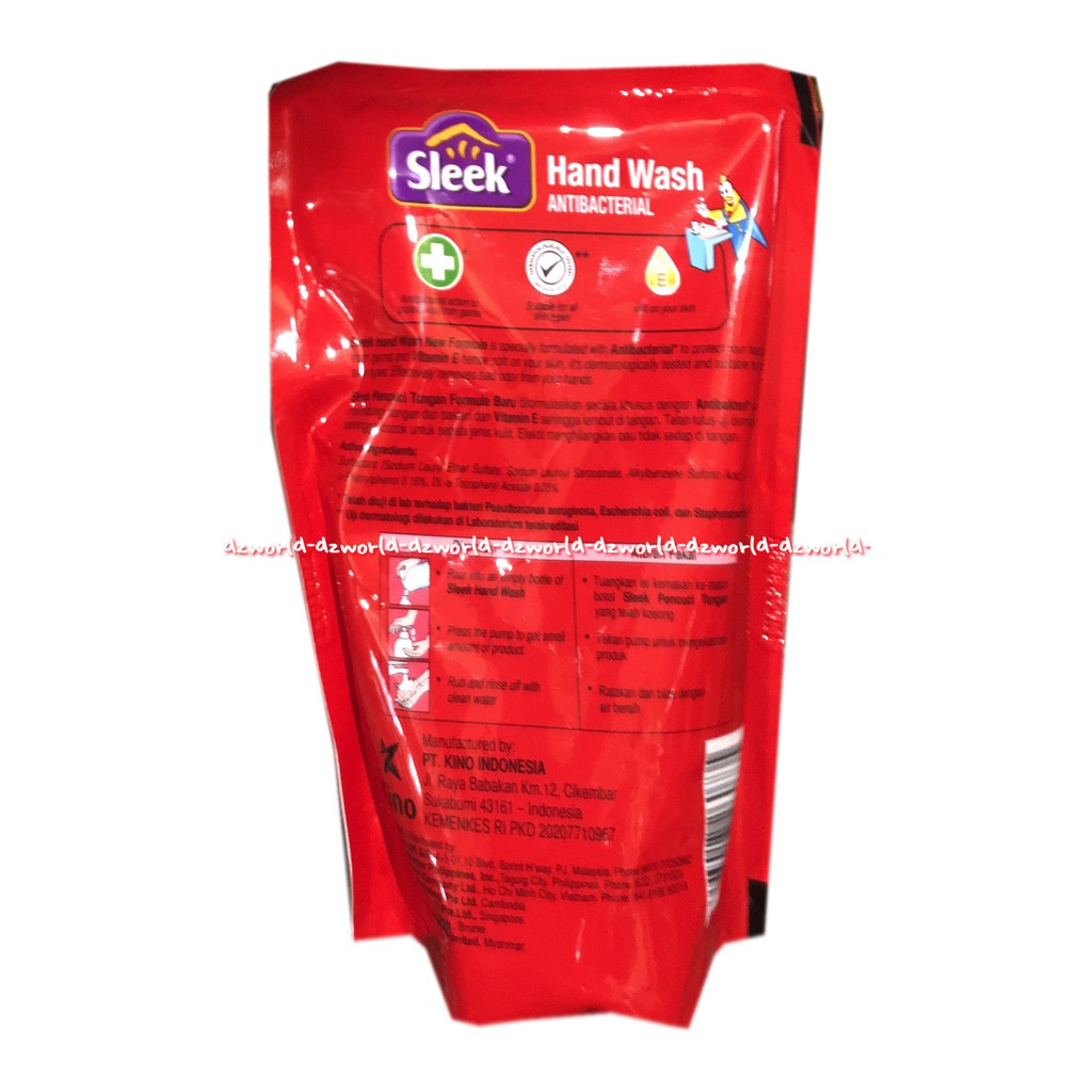 Sleek Hand Wash Antibacterial Refill Sabun Cuci Tangan 400ml