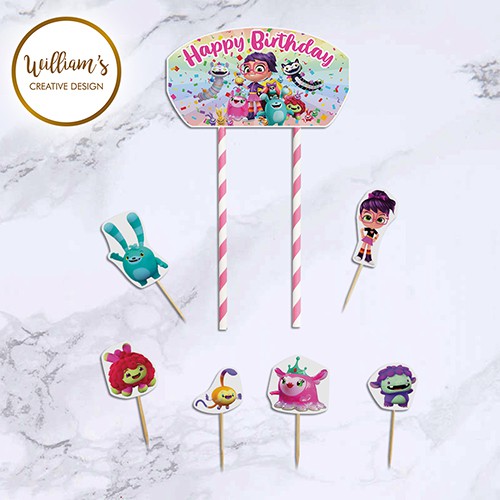 Hiasan Kue Cake Topper Birthday C1 Abby Hatcher isi 7
