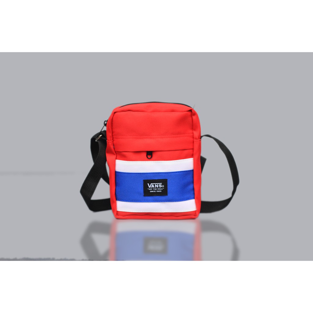 Tas Selempang Pria Vans Lady Red Hometown Flap Shoulder Bag High Qaulity