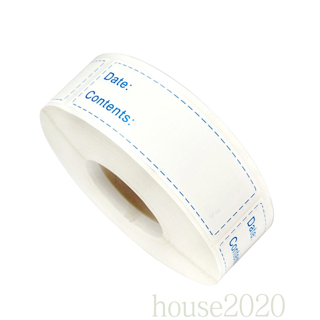 [HOUSE2020]150pcs/roll Date Sticker Roll Refrigerator Date Content Label Removable Kitchen Food Storage Sticker, Blue