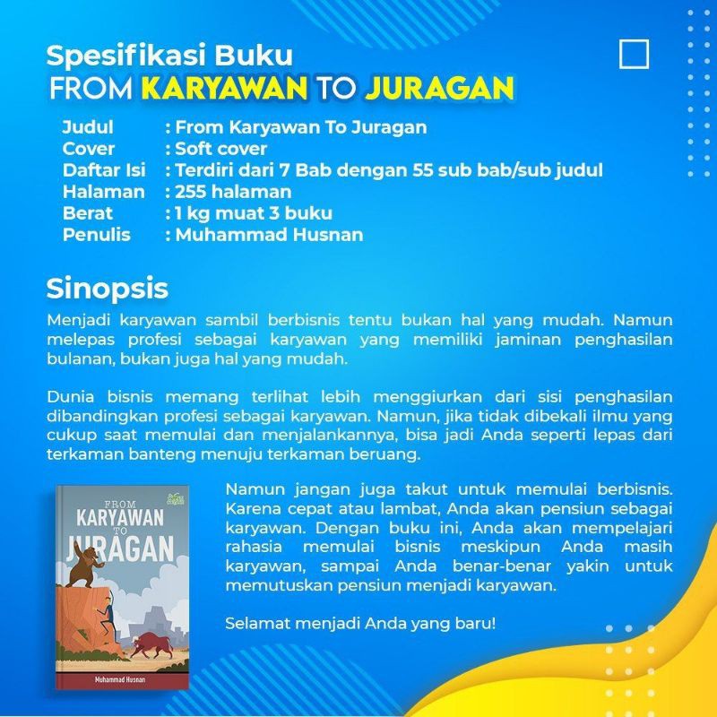 PROMO AWAL TAHUN!! BUKU KARYAWAN TO JURAGAN