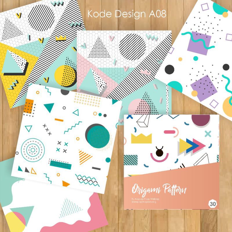 

Kertas Craft Lipat Origami Memphis 2