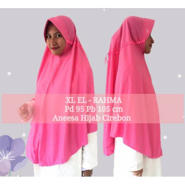 PROMO  JILBAB INSTAN JUMBO kerudung Serut Original El Rahma Size XL