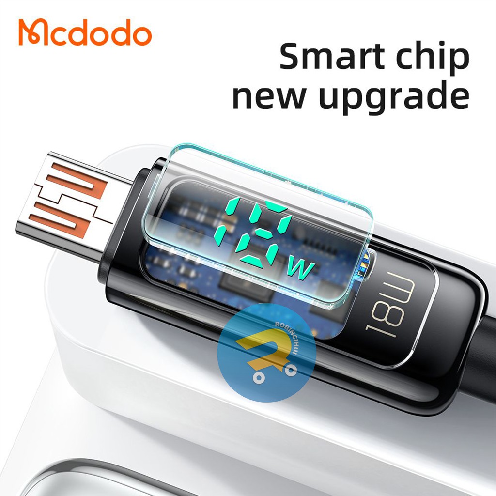 MCDODO Kabel Micro Usb Digital Display Pro Fast Charging 3A QC 4.0 - Charger Micro Usb Mcdodo - Kabel Data Micro Usb Mcdodo – Micro Usb Mcdodo – Samsung, Oppo, Vivo, Xiaomi, Huawei, Asus ORIGINAL