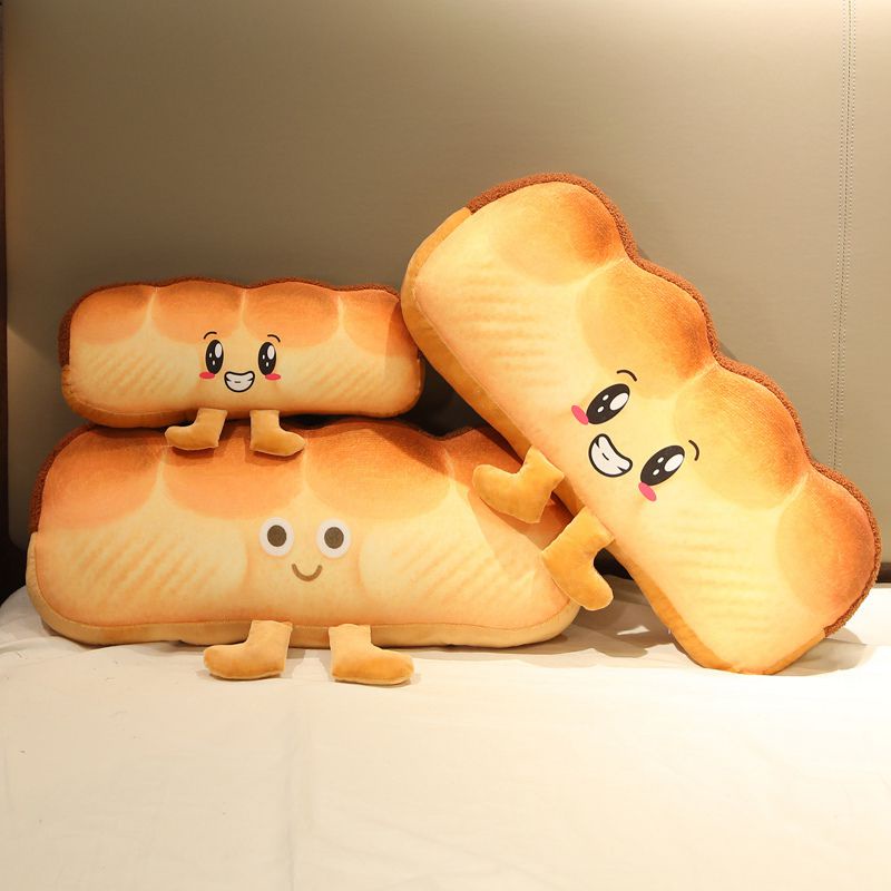 Cute Simulation Bread Soft Plush Toy Soft Pillow Sofa Cushion Kids Gift