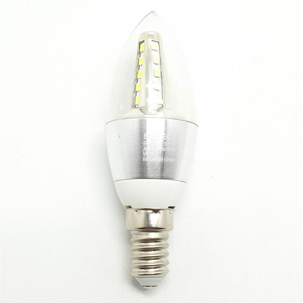 BSC BE-3001 5W WWH KUNING E14 / Lampu Led Candle Bohlam 5W WWH Kuning E14 220V / Lampu Dekorasi