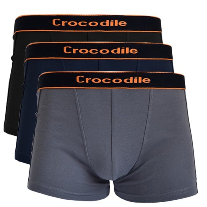 1 Pcs Boxer Celana Dalam Pria Crocodile Katun Cotton 555-004 CD Pakaian Dalam Pria