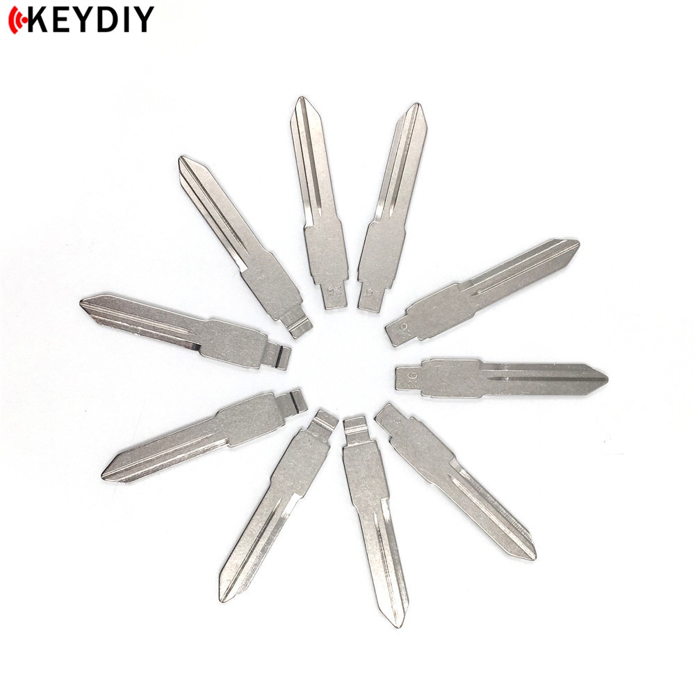 Keydiy 10pcs / lot Remote Kunci Kosong Model Flip KD / JMD / VVDI 26 Bahan Metal# Gm37 Untuk Buick GM37