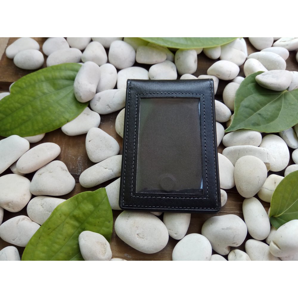 

Langsung Order name tag kulit asli id card holder kulit terbaik