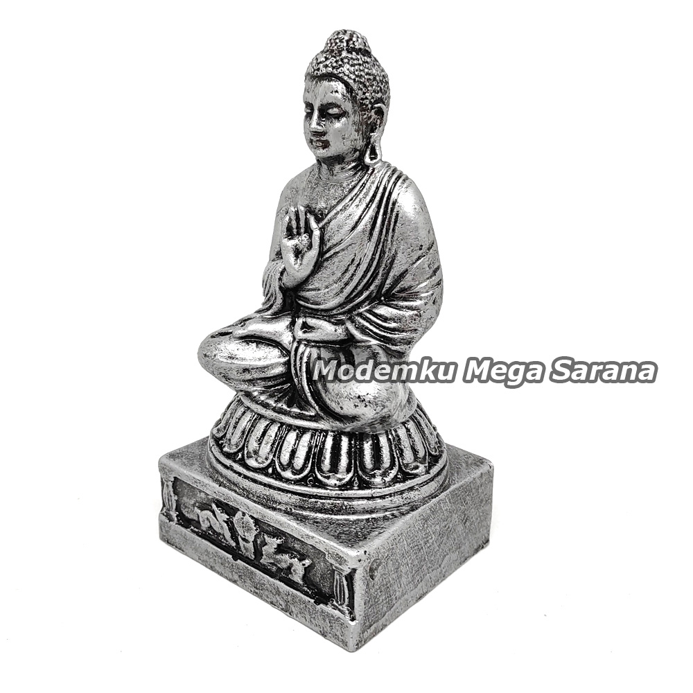 Pajangan Miniatur Patung Budha China Duduk T17 Fiberglass