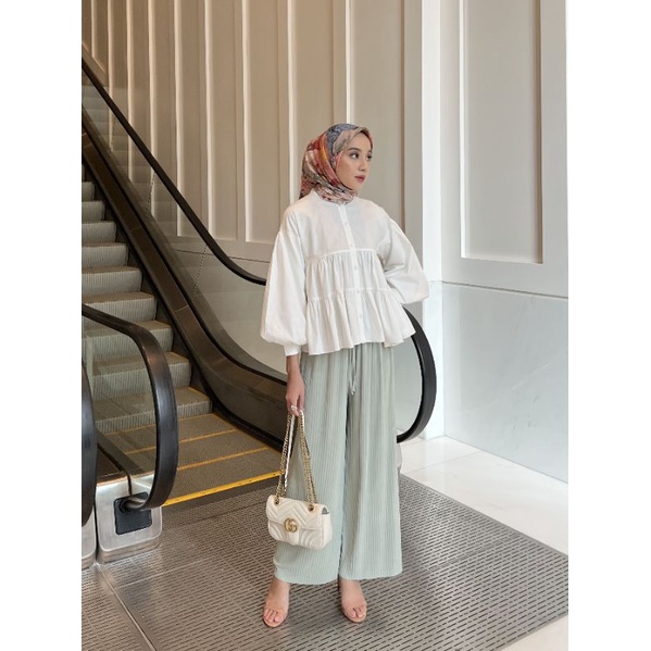 Eazy Plisket Pants Sage by Gonegani