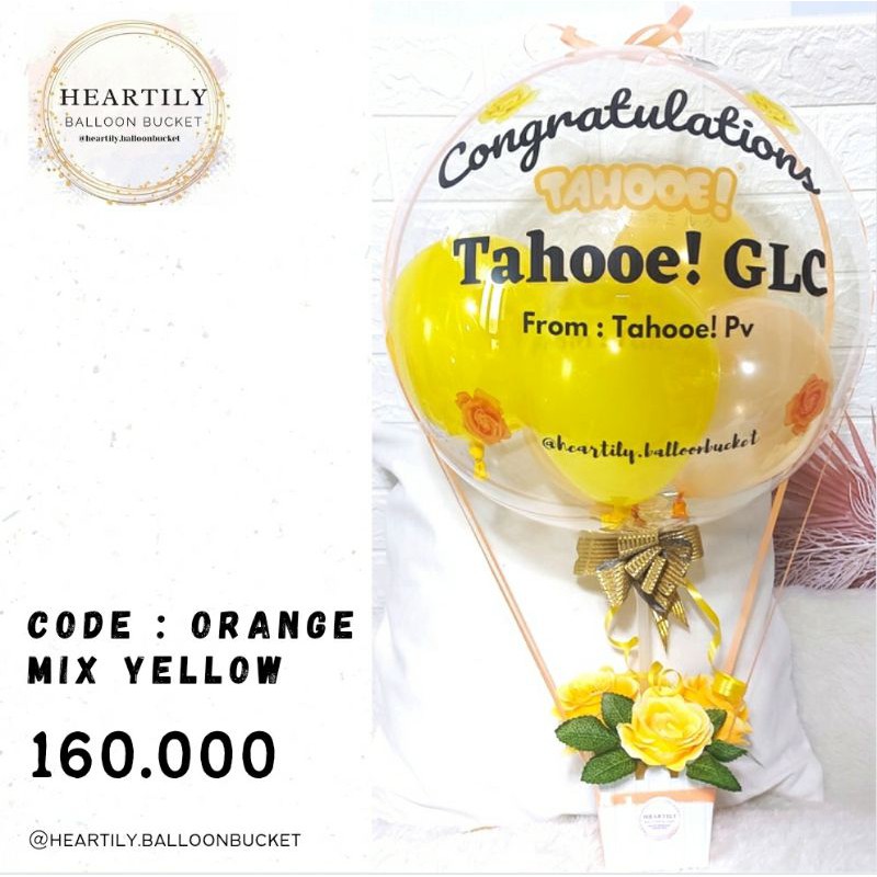 [READY JAKARTA 1HARI JADI] Buket Balon Balloon Bucket Balon Wisuda Snack Balloon Bucket Bunga Snacks