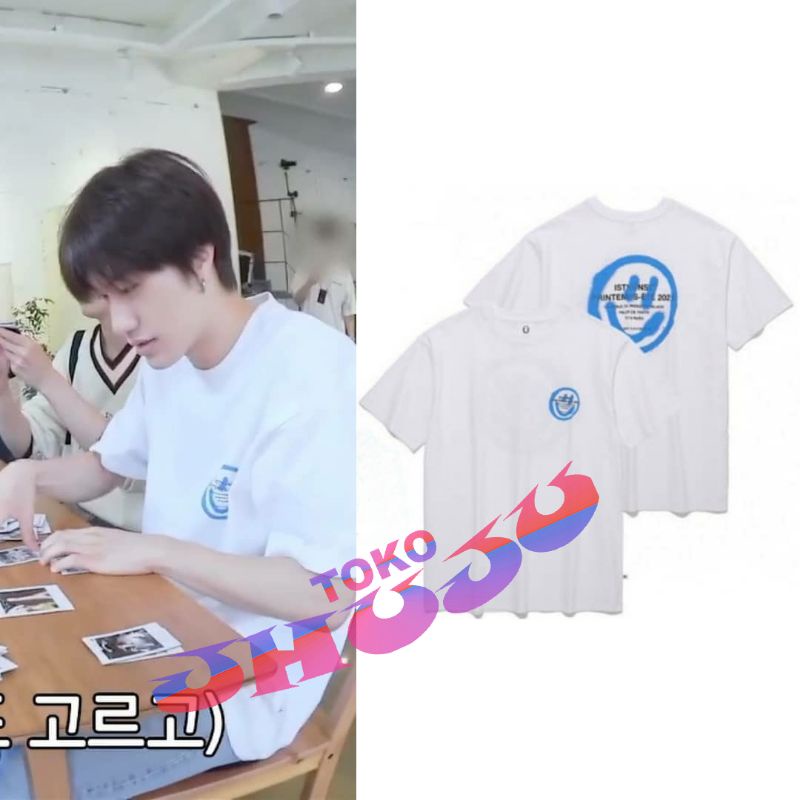 Baju T shirt Treasure Yedam Style  Itkunst Logo N Smiley Printing DTF