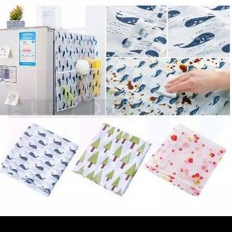 COVER KULKAS / TAPLAK KULKAS / PENUTUP KULKAS / KAIN KULKAS