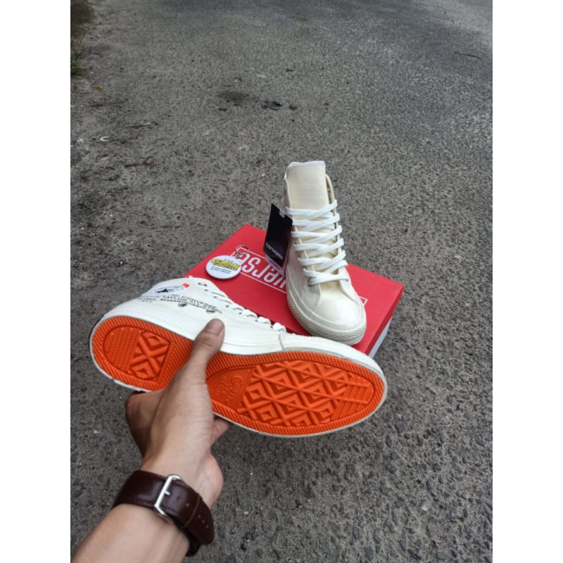 SEPATU SNEAKERS CONV3RSEE HIGH 70'S X OFF WHITE IMPORT QUALITY MADE IN VIETNAM