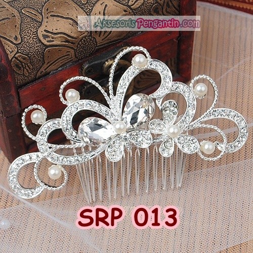 [SIAP KIRIM] HIASAN RAMBUT AKSESORIS SANGGUL MODERN WANITA SILVER SRP013