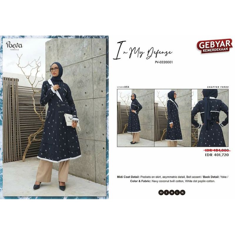 POEVA VITAMIN SEA BY TUNEECA DISKON SALE PROMO PV-0320001 TUNIK SHORTDRESS ATASAN WANITA