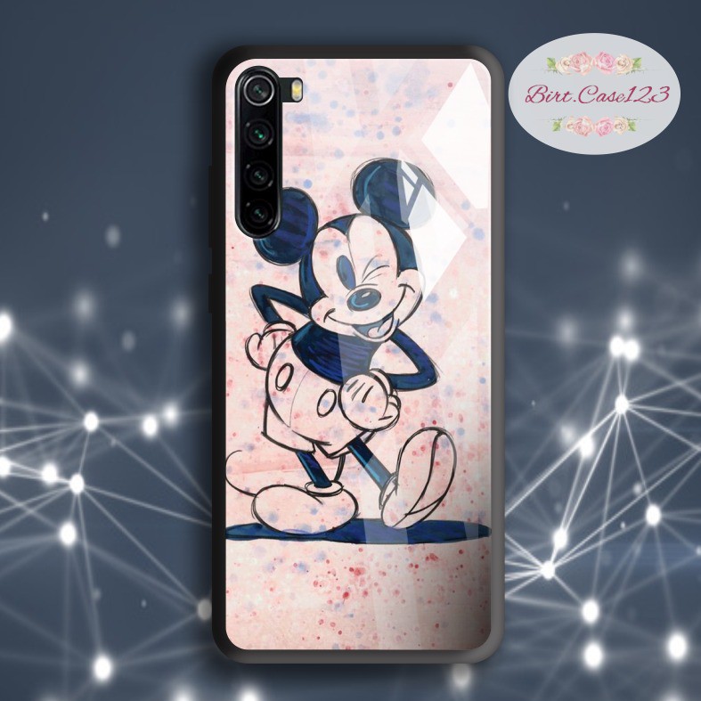 back case glass Mickey mouse Oppo A3s A1k A5 A9 2020 A7 F9 A5s A31 A52 A53 A92 A37 A57 A59 BC5278