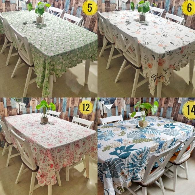 Shafiyyah.sarban Taplak Meja Makan Rempel/Rumbai