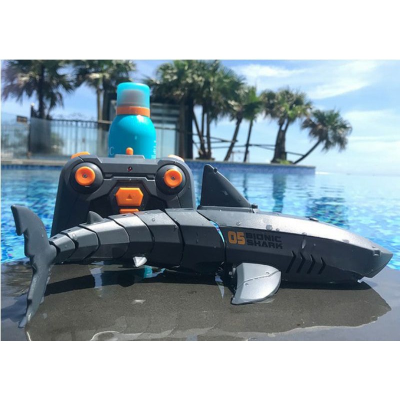 RESTOCK mainan RC Remote Control Bionic Shark