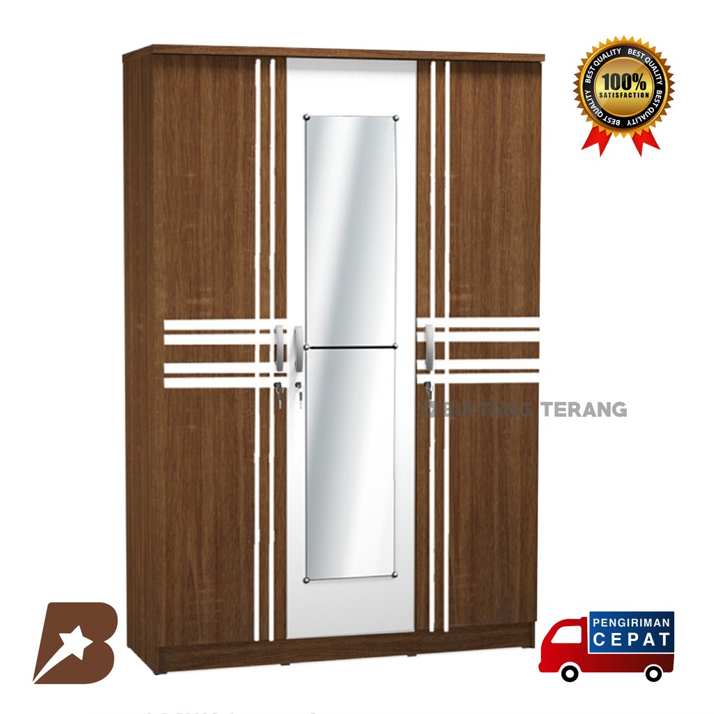 Lemari Pakaian 3 Pintu LCBP Luna F
