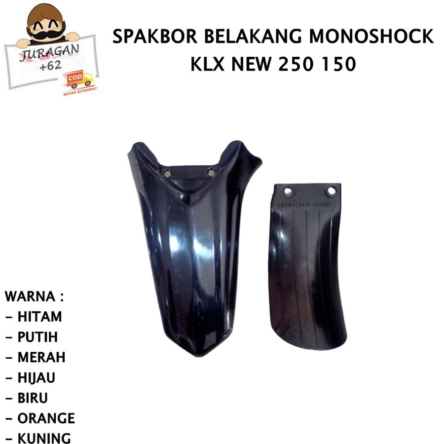 SPAKBOR SET KLX NEW 150 250 DTRACKER BELAKANG COVER LUMPUR MONOSHOCK D TRACKER