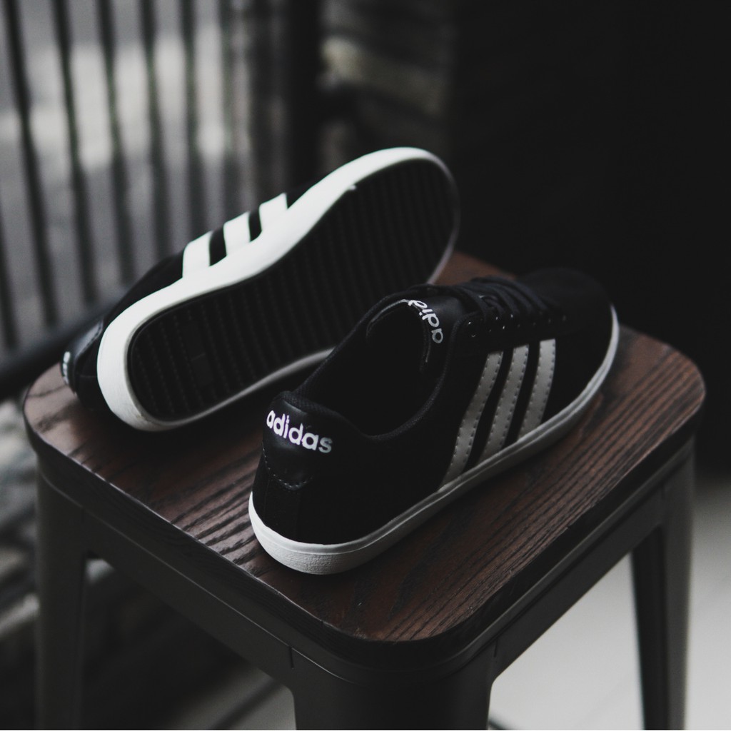 BAYAR DI TEMPAT !! Sepatu Adidas Neo Derby Hitam Premium / Sepatu Pria Murah Kasual Sneakers Bertali