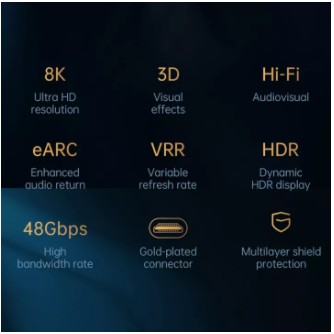 Mcdodo CA-8430 Kabel Colokan HDMI To HDMI Cable Ultra HD 8K PS4 TV Laptop