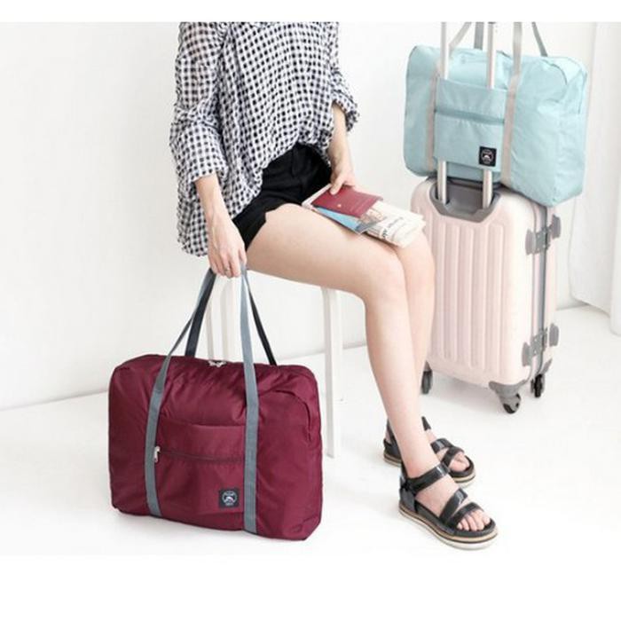 AGG-85 Korea easy travel bag foldable / Tas travel hand carry Murah