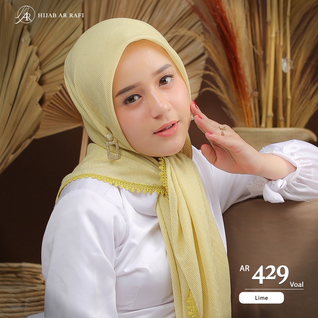 Jilbab Hijab Segi Empat Terbaru Arrafi AR 429 ORI Kerudung Segi Empat  Arrafi Terlaris