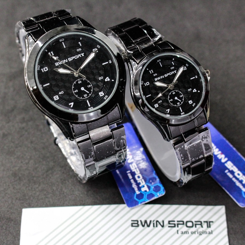 JAM TANGAN BWINSPORT COUPLE SERIES M1042G/L / JAM TANGAN CEWEK COWOK COUPLE/JAM TANGAN RANTAI/