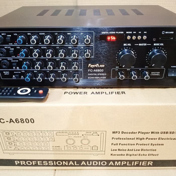 AMPLI FIRSTCLASS FC A6800 PROFESIONAL AUDIO AMPLIFIER