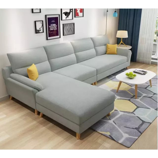 sofa  minimalis ruang tamu harga murah mewah leter L