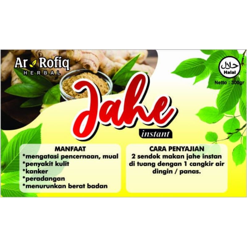 

JAHE INSTAN 200g