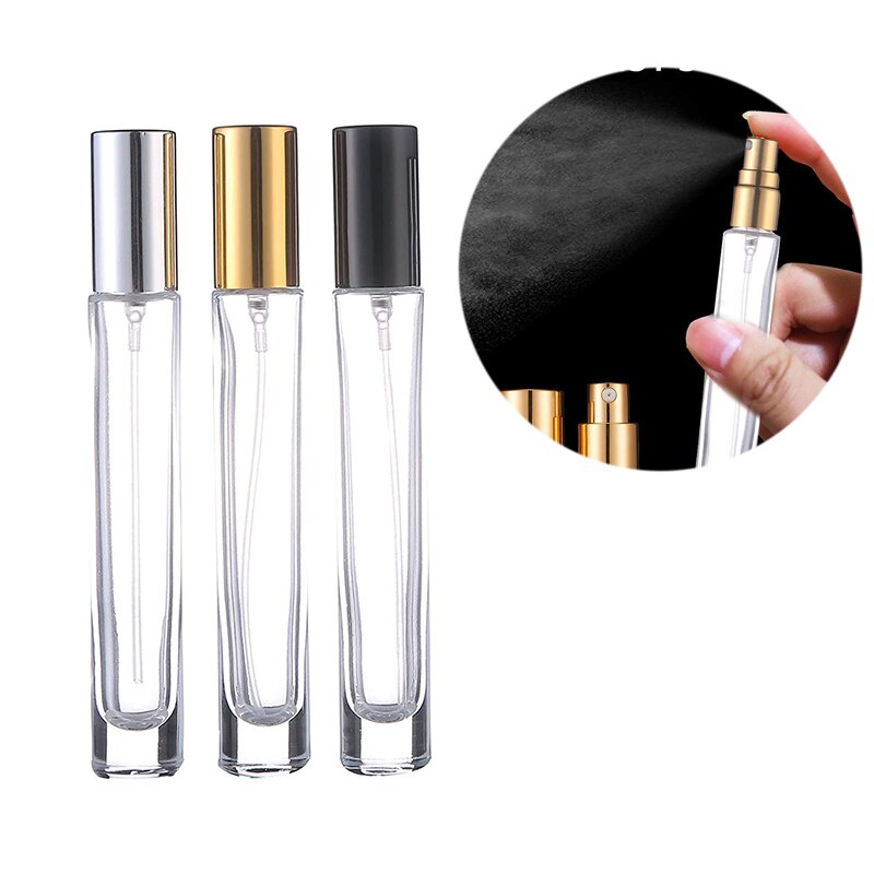 Botol Parfum Kosong Isi Ulang Model Semprot Bahan Kaca Bening Ukuran 10ml
