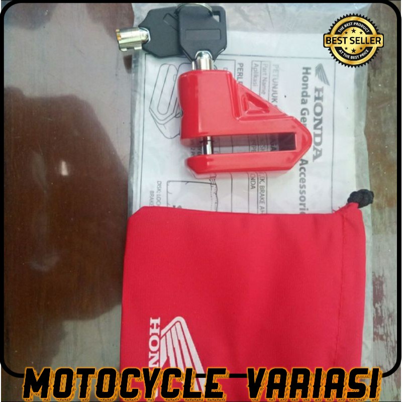 [COD GROSIR] GEMBOK CAKRAM ORIGINAL HONDA / DISK SET LOCK BRAKE CAKRAM ORIGINAL HONDA