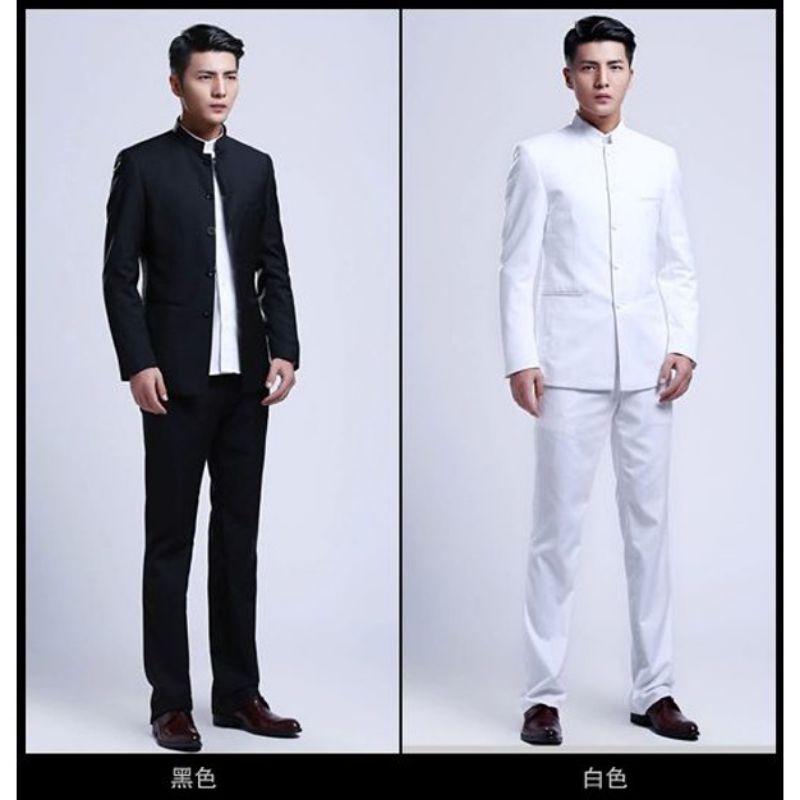 SETELAN JAS MANDARIN / SETELAN JASKO / CELANA RESMI / CELANA BAHAN / JAS DAN CELANA /SETELAN JAS KOKO PRIA/ SETELAN JAS MANDARIN PRIA / SETELAN JASKO PRIA / SETELAN JAS FORMAL NON FORMAL