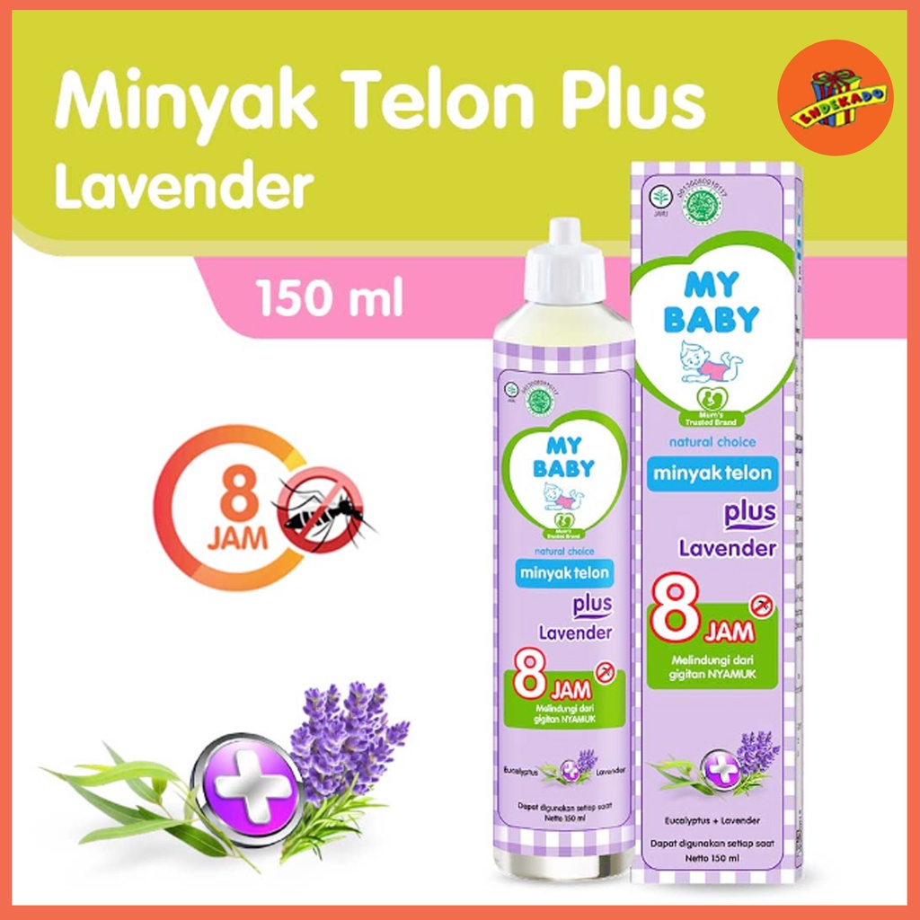 MAKASSAR! MY BABY TELON PLUS LAVENDER ANTI NYAMUK 150ML - Minyak Telon