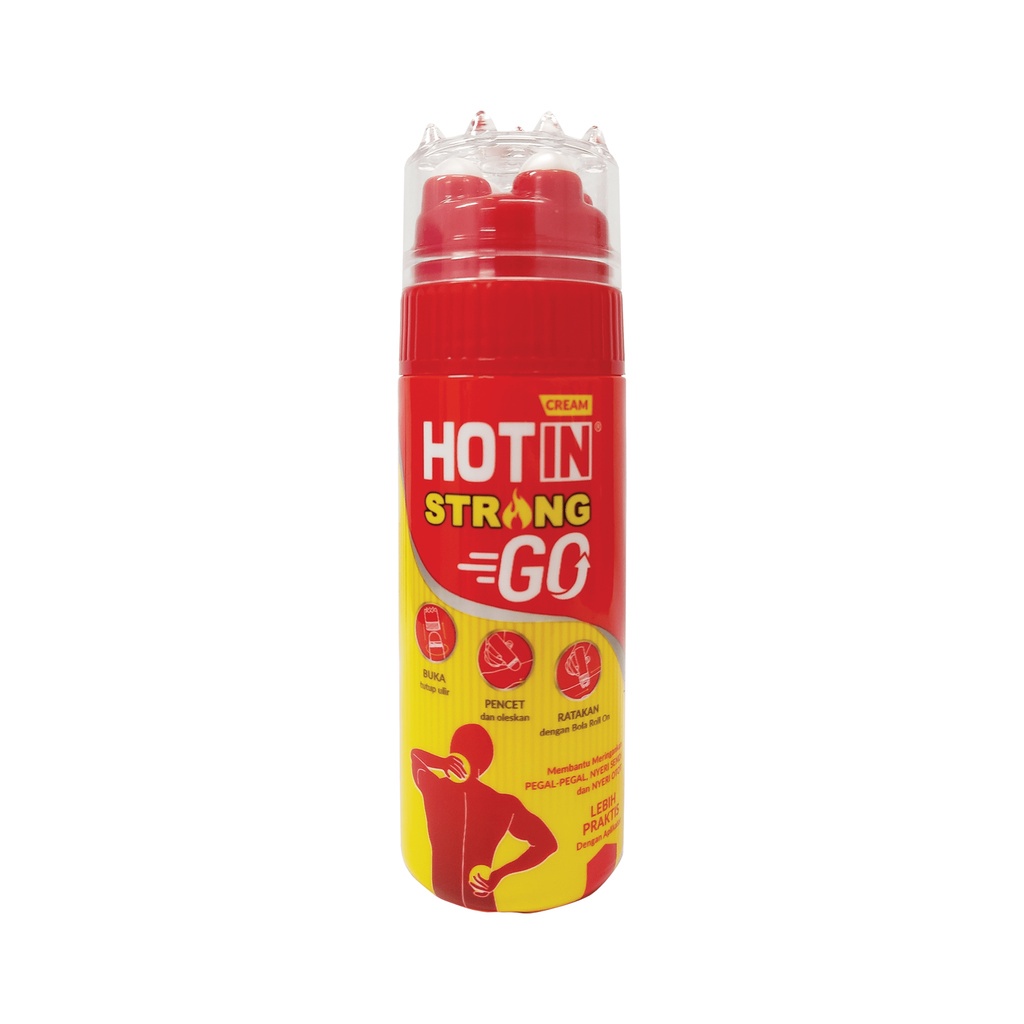 HOT IN CREAM STRONG GO 100g - CREAM SERBA GUNA - Membantu Meringankan PEAGL-PEGAL, NYERI SENDI, DAN NYERI OTOT