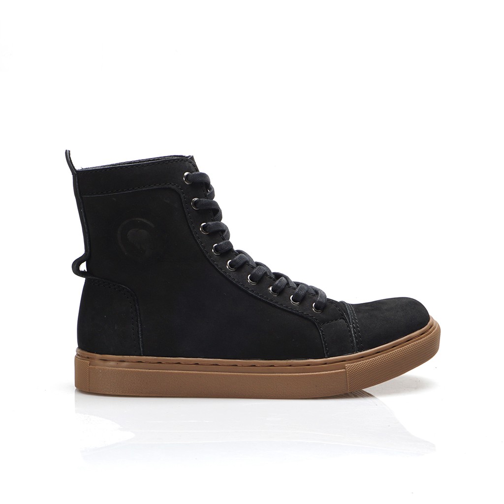 KHAFRA BLACK (KULIT ASLI) |ManNeedMe x Greata| Sepatu Boots Pria Casual Boot Cowok ORI