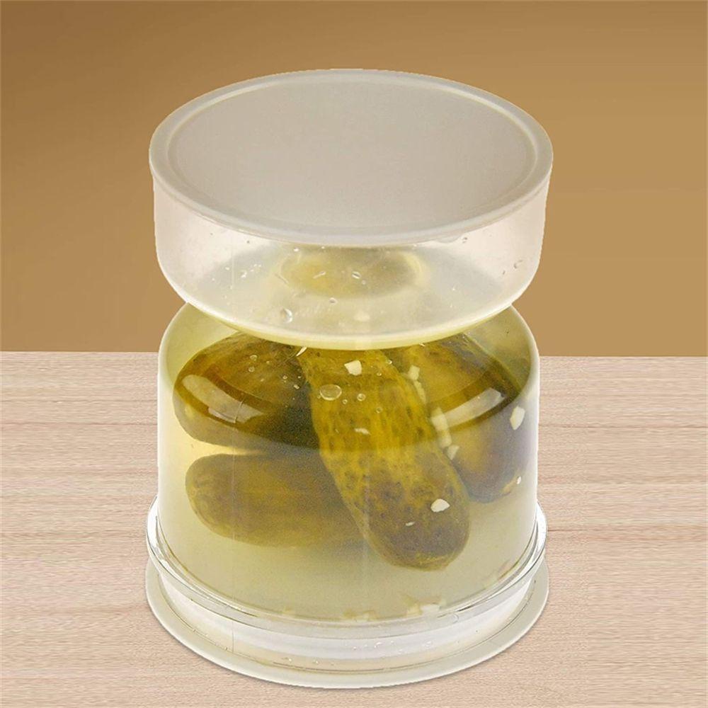 Solighter Pickles Jar New Organizer Pemisah Jus Olives Hourglass Jar