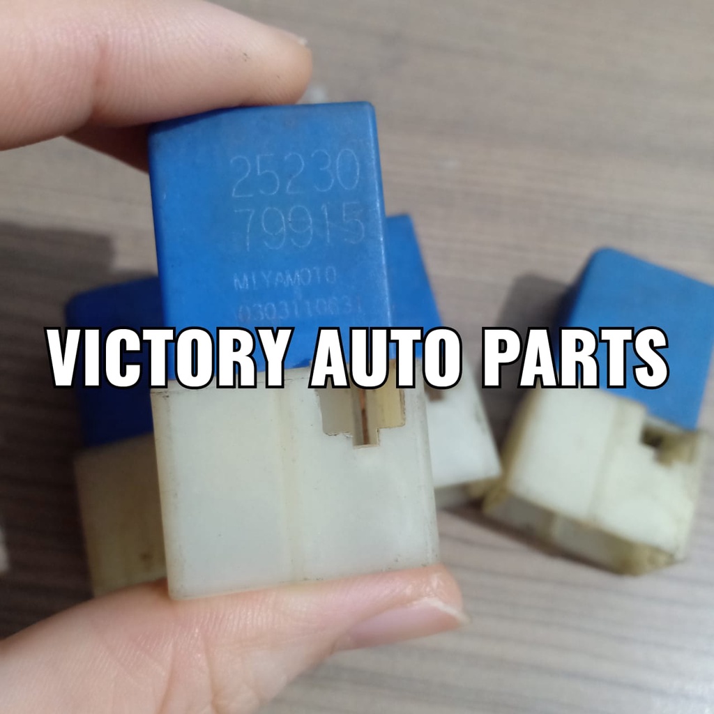 Relay biru kaki 4 12Volt nissan X-trail-LIvina-Serena ORI COPOTAN