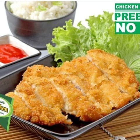 

Chicken-Katsu-NonMSG-Berkah-Chicken-Organik-Frozen-Beku-Ayam-Tepung - 250gr isi 2-3 - BARU