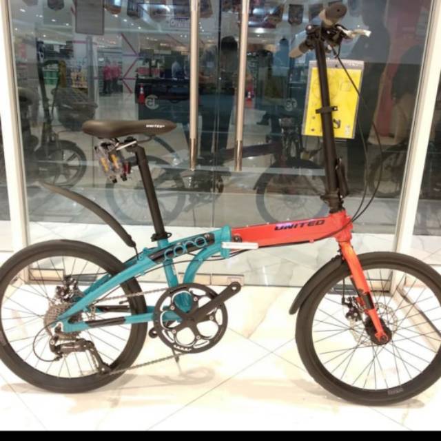 SEPEDA LIPAT 20 UNITED CORA 9 speed TERBARU