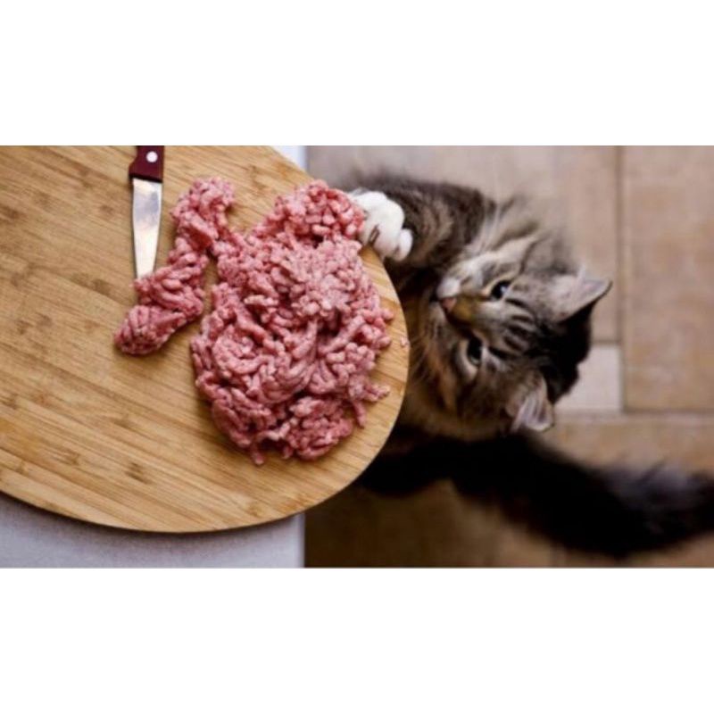 daging ayam giling row food untuk anjing dan kucing 1kg
