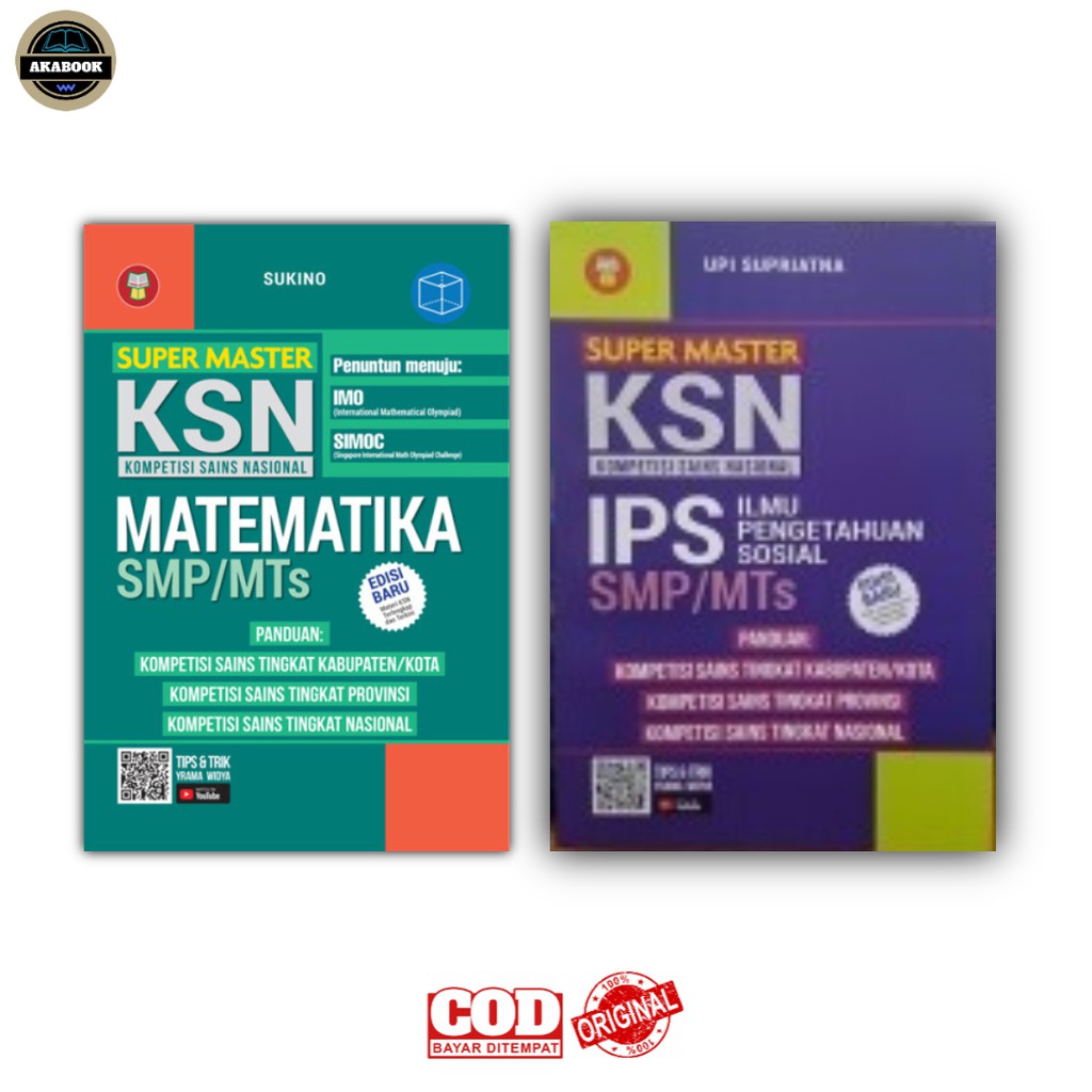 SUPER MASTER KSN MATEMATIKA SMP KOMPETISI SAINS NASIONAL IPS SMP/MTs