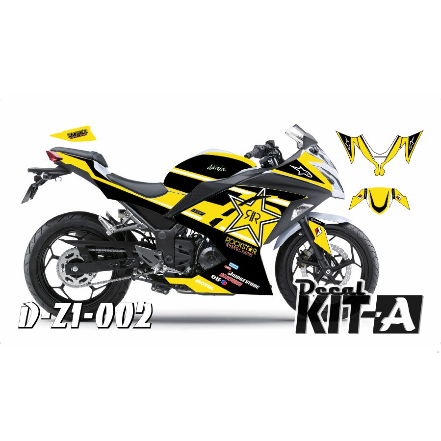 Dekal Stiker Motor Kawasaki Ninja 250 Fi D Z1 002 Shopee Indonesia