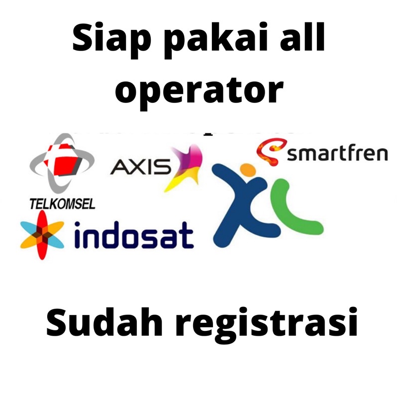 Jual Perdana all operator (Axis, Xl, Isat, Telkomsel, Smartfren,tree