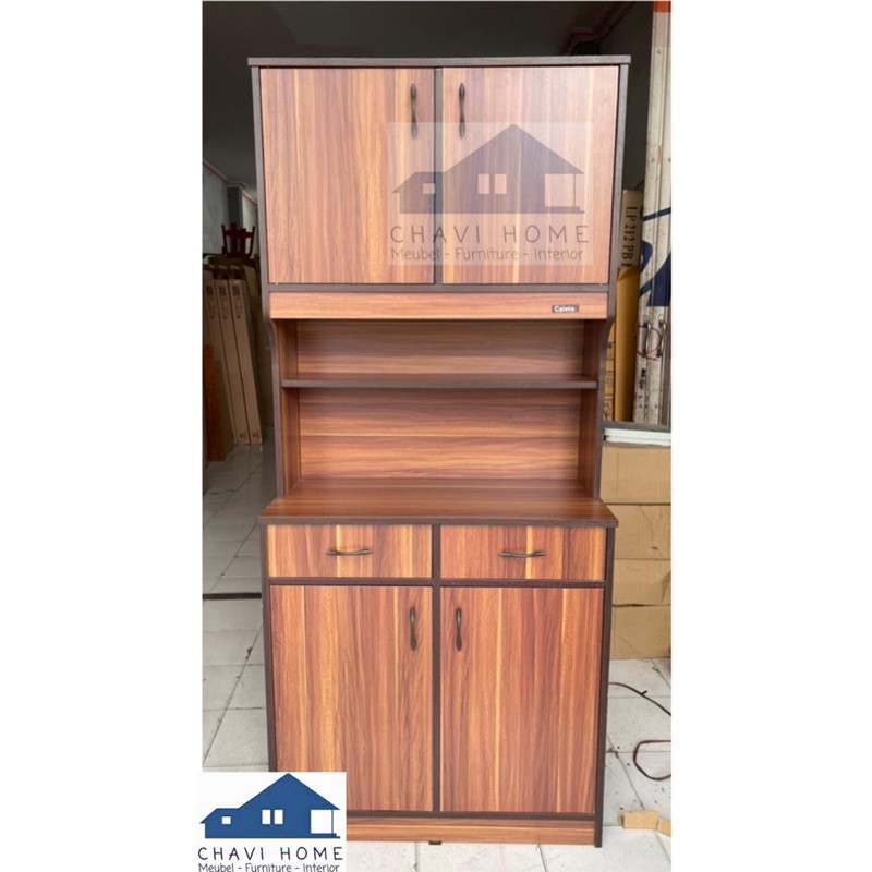 lemari sayur lemari dapur rak dapur rak sayur rak piring kitchen set brown termurah super cantik