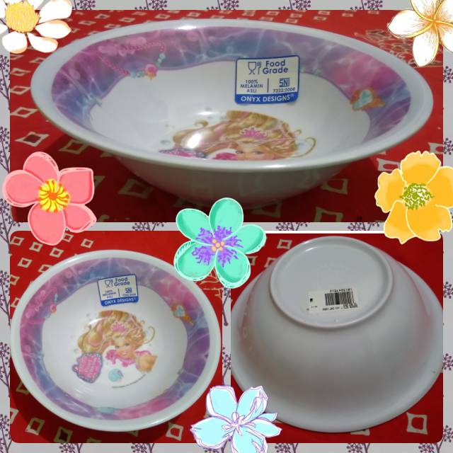 Mangkok Onyx Little Marmaid - Mangkuk Barbie